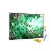 Metalová magnetická tabule abstraktní zelený list (Rozměr 90 x 60 cm)
