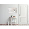 Metalová magnetická tabule staré bílé dřevo (Rozměr 90 x 60 cm)