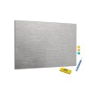 Metalová magnetická tabule lesklá ocelová struktura (Rozměr 90 x 60 cm)