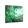 obraz velky ctvercovy sklo abstraktni zeleny list fikus 366610008