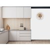 Nástěnné hodiny kulaté pr.30cm barevný strom s balónky (Materiál kalené sklo)