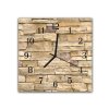 Nástěnné hodiny 30x30cm obklad z pískové cihly (Materiál kalené sklo)