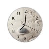 Nástěnné hodiny kulaté pr.30cm abstraktní zenová zahrada (Materiál kalené sklo)