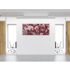Obraz skleněný keř a květy růžové magnolie (Rozměry-obdélník 90 x 120 cm)