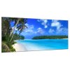 Obraz skleněný moře a palmy (Rozměry-obdélník 90 x 120 cm)