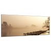 Obraz skleněný jezero v mlze (Rozměry-obdélník 90 x 120 cm)
