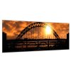 Obraz skleněný most v západu slunce (Rozměry-obdélník 90 x 120 cm)
