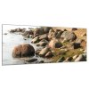 Obraz skleněný kameny u břehu vody (Rozměry-obdélník 90 x 120 cm)