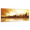 Obraz skleněný město v západu slunce (Rozměry-obdélník 90 x 120 cm)
