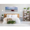 Obraz skleněný loďka u moře (Rozměry-obdélník 90 x 120 cm)
