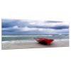Obraz skleněný loďka u moře (Rozměry-obdélník 90 x 120 cm)