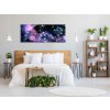 Obraz skleněný fialová mlhovina (Rozměry-obdélník 90 x 120 cm)