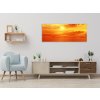 Obraz skleněný západ slunce nad mořem (Rozměry-obdélník 90 x 120 cm)
