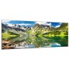 Obraz skleněný horské jezero (Rozměry-obdélník 90 x 120 cm)