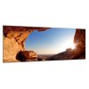 Obraz skleněný skály v západu slunce (Rozměry-obdélník 90 x 120 cm)
