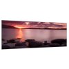 Obraz skleněný západ slunce nad jezerem (Rozměry-obdélník 90 x 120 cm)