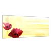 Obraz skleněný malovaný květ vlčí mák (Rozměry-obdélník 90 x 120 cm)