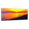 Obraz skleněný zlatý západ slunce u moře (Rozměry-obdélník 90 x 120 cm)