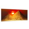 Obraz skleněný pyramidy údolí Gizy (Rozměry-obdélník 90 x 120 cm)