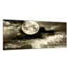Obraz skleněný úplněk nad mořem (Rozměry-obdélník 90 x 120 cm)