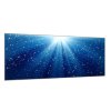 Obraz skleněný modré světelné paprsky (Rozměry-obdélník 90 x 120 cm)