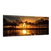 Obraz skleněný západ slunce nad mořem (Rozměry-obdélník 90 x 120 cm)