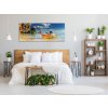 Obraz skleněný loď u břehu Thajsko (Rozměry-obdélník 90 x 120 cm)