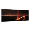 Obraz skleněný noční most Zlatá brána (Rozměry-obdélník 90 x 120 cm)