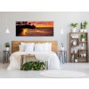 Obraz skleněný tropické moře v západu slunce (Rozměry-obdélník 90 x 120 cm)