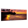 Obraz skleněný tropické moře v západu slunce (Rozměry-obdélník 90 x 120 cm)