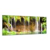 Obraz skleněný vodopád v lese (Rozměry-obdélník 90 x 120 cm)