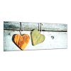Obraz skleněný rustikální srdce (Rozměry-obdélník 90 x 120 cm)