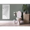 Obraz skleněný šedá kreativní vlna (Rozměry-obdélník 90 x 120 cm)