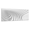 Obraz skleněný šedá kreativní vlna (Rozměry-obdélník 90 x 120 cm)