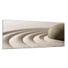 Obraz skleněný písek a kámen zen (Rozměry-obdélník 90 x 120 cm)