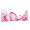 Obraz skleněný nitkovitá růžová vlna (Rozměry-obdélník 90 x 120 cm)