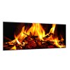 Obraz skleněný hořící oheň (Rozměry-obdélník 90 x 120 cm)