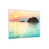 Obraz skleněný východ slunce u moře (Rozměry-čtverec 90 x 90 cm)