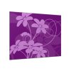 Obraz skleněný čtvercový abstrakt fialový květ (Rozměry-čtverec 90 x 90 cm)