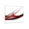 Obraz skleněný čtvercový abstraktní tmavě červená vlna (Rozměry-čtverec 90 x 90 cm)