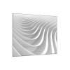 Obraz skleněný čtvercový abstraktní šedá kreativní vlna (Rozměry-čtverec 90 x 90 cm)
