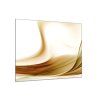 Obraz skleněný čtvercový abstraktní hnědá vlna (Rozměry-čtverec 90 x 90 cm)