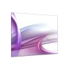 Obraz skleněný čtvercový fialová abstraktní vlna (Rozměry-čtverec 90 x 90 cm)