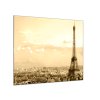 Skleněný obraz čtvercový Eiffelova věž (Rozměry-čtverec 90 x 90 cm)