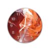 Nástěnné hodiny pr.30cm abstraktní detail pískovcová skála (Materiál kalené sklo)