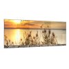 Obraz skleněný západ slunce nad jezerem (Rozměry-obdélník 90 x 120 cm)