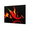 Ochranná deska chilli v ohni (Lepení na zeď Bez lepení na zeď, Rozměr 70x70 cm)