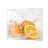 Ochranná deska pomeranč ovoce ve vodě (Lepení na zeď Bez lepení na zeď, Rozměr 70x70 cm)