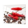 Ochranná deska chilli a kuličky pepře (Lepení na zeď Bez lepení na zeď, Rozměr 70x70 cm)