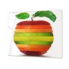 Ochranná deska mix ovoce tvar jablko (Lepení na zeď Bez lepení na zeď, Rozměr 70x70 cm)